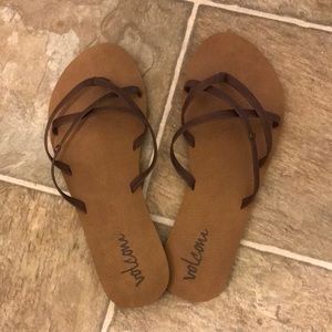 Volcom strappy sandals
